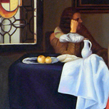 A Lady and Two Gentlemen - Jan Vermeer Van Delft - part 2